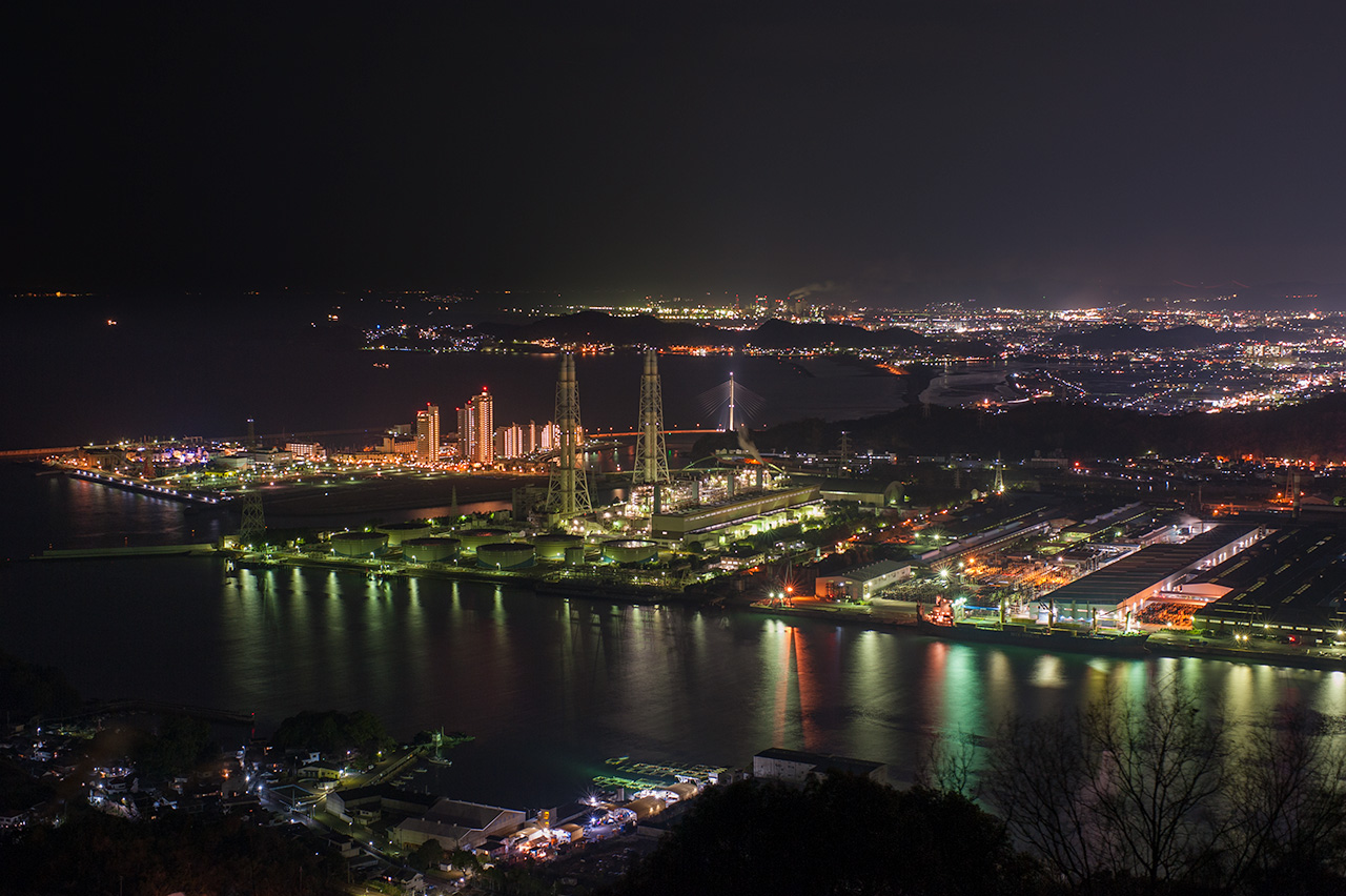 地蔵峰寺の夜景 (和歌山県海南市) -こよなく夜景を愛する人へ