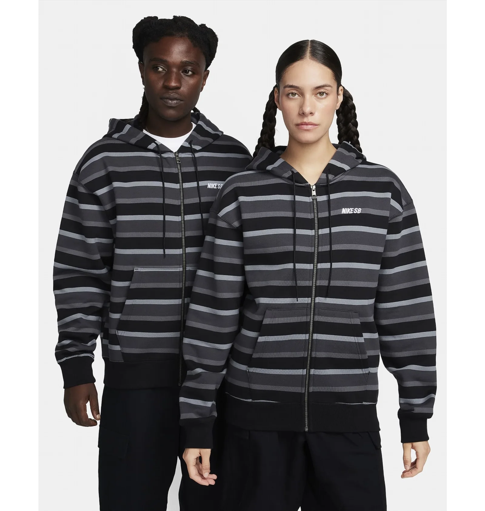 ᐉ Толстовка унісекс Nike Sb Full-Zip Fleece Skate Hoodie Grey