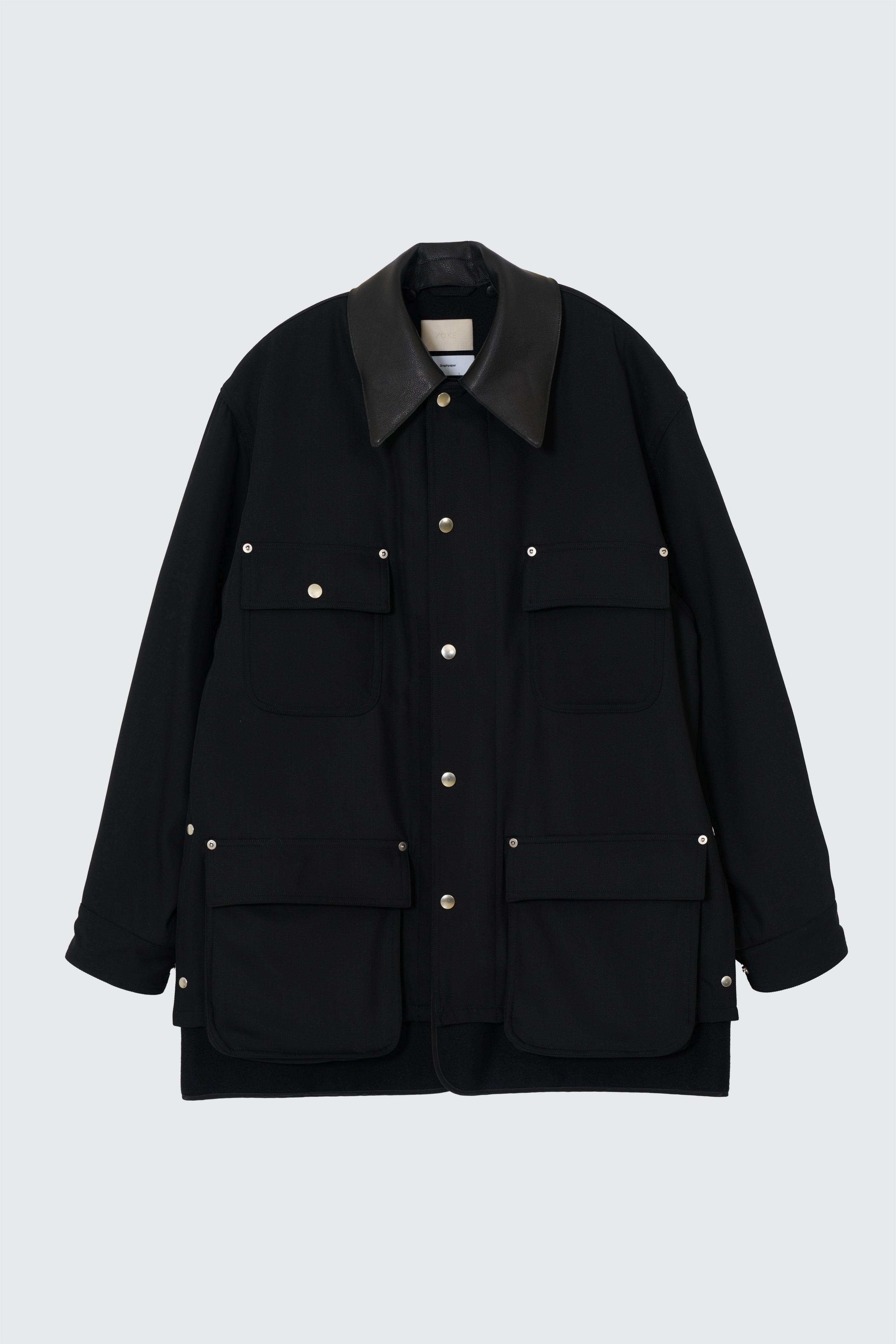 Wool Nylon Gabardine Coverall Jacket | YOKE Official Website