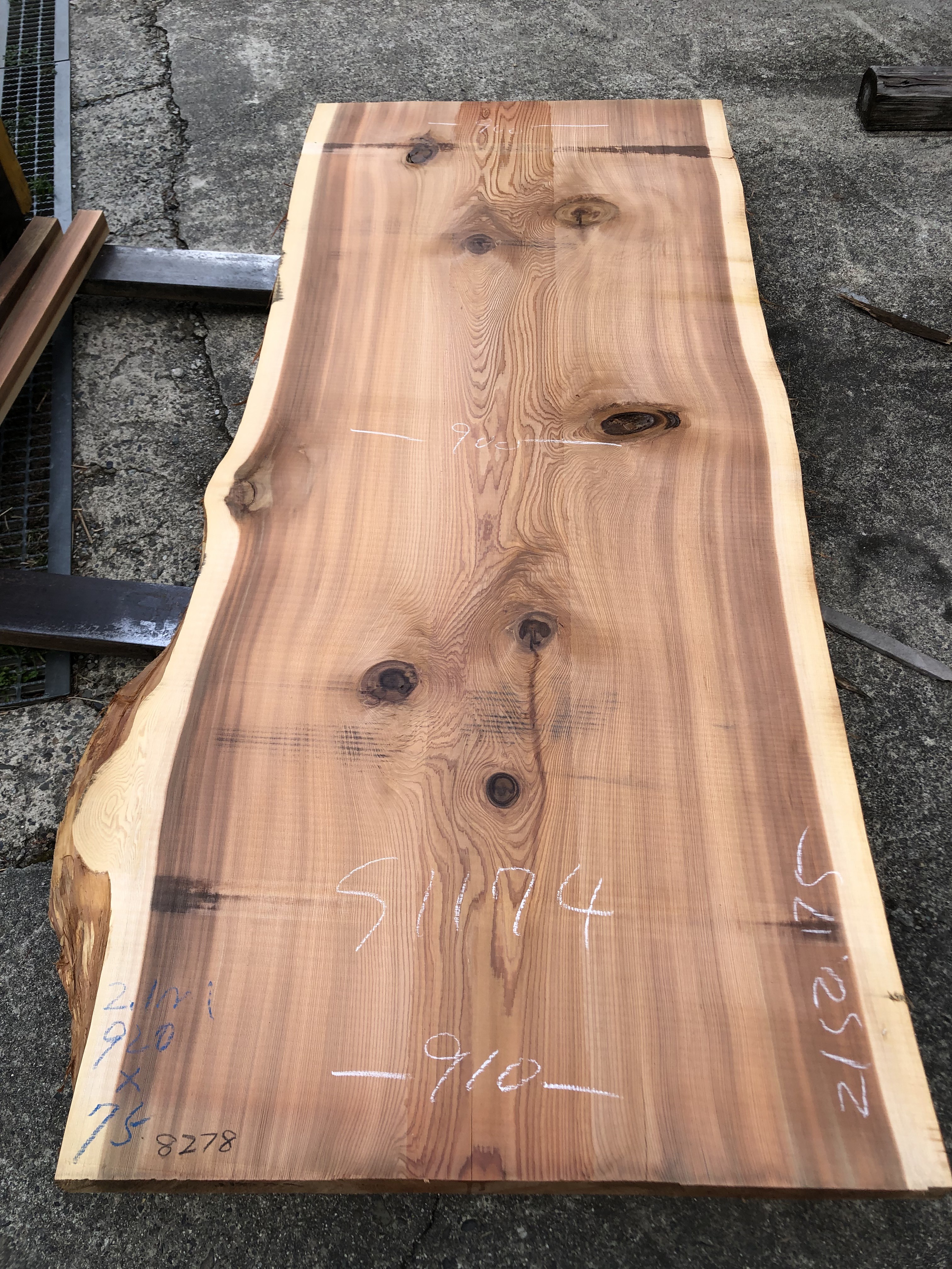 吉野杉一枚板s1174 | 一枚板テーブルと無垢カウンター販売のグリーン