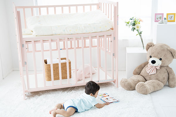 ハイタイプベッド ツーオープン（新色） | 国産ベビーベッド製造