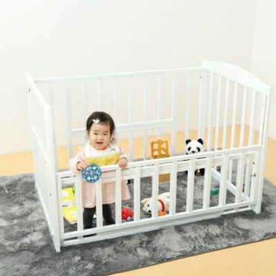 おふとんサークル（ひのきすのこ床板付き） | 国産ベビーベッド製造