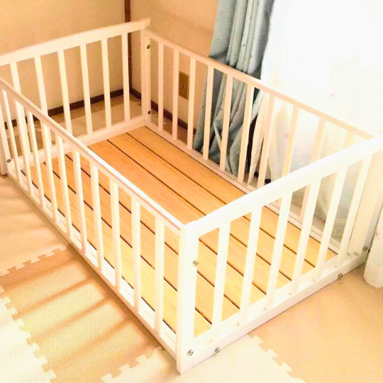 おふとんサークル（ひのきすのこ床板付き） | 国産ベビーベッド製造