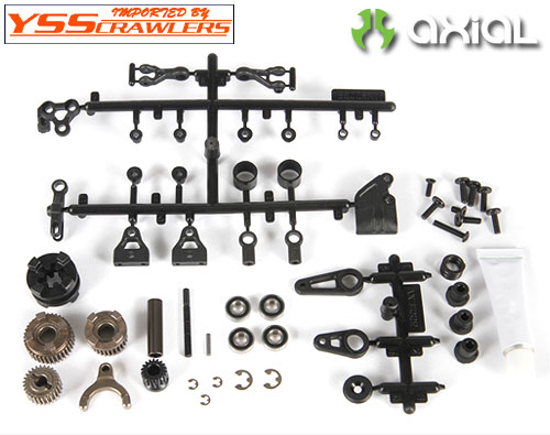 Axial トランスミッション 2スピード ギアセット for SCX10-II