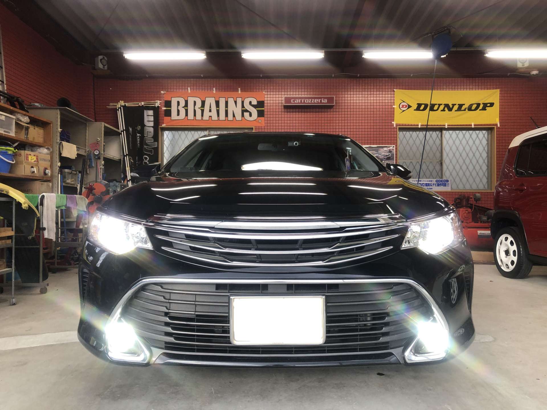 カムリHV／AVV50 カスタムメッキグリル・NGKイリジウムプラグ交換