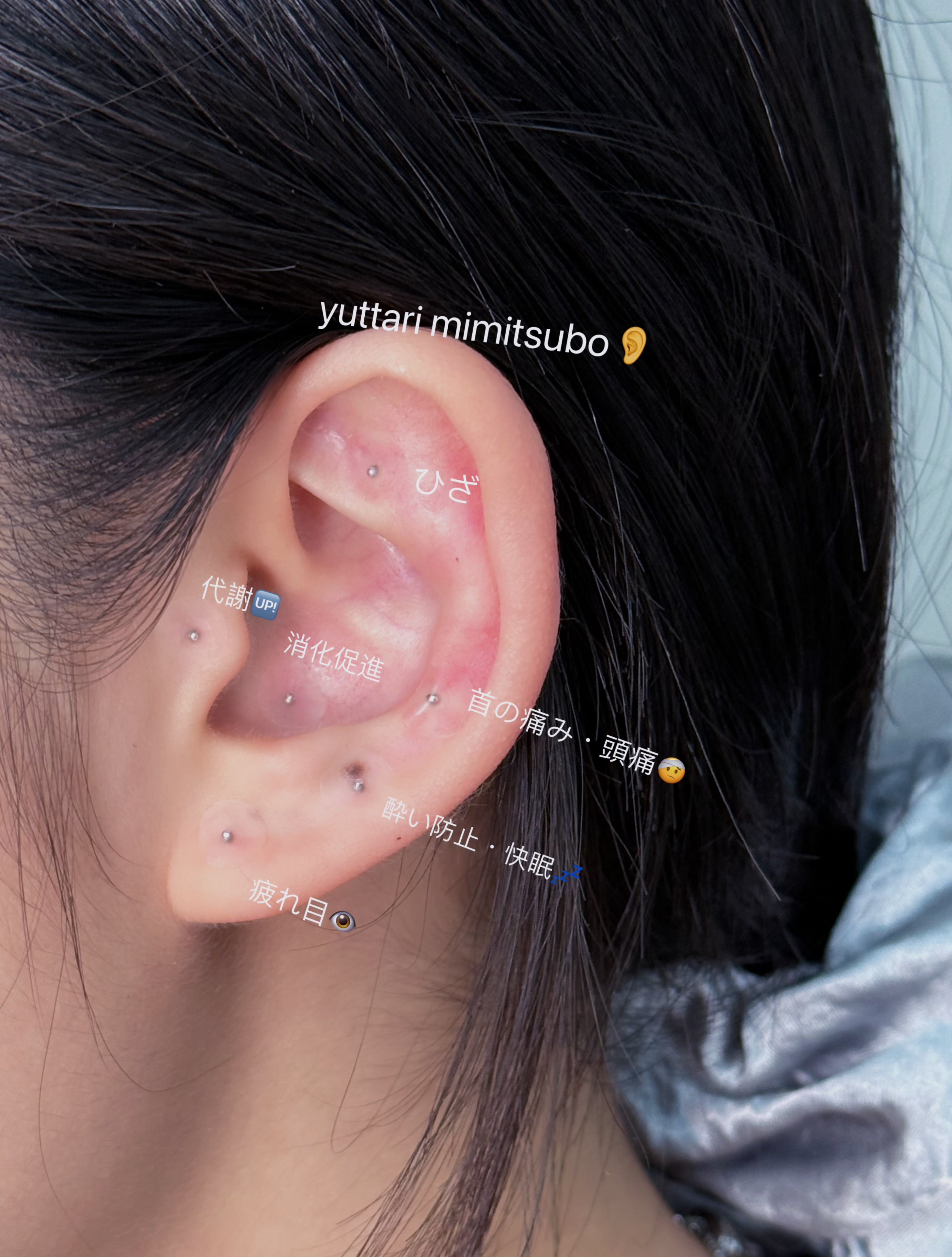 シルバー耳ツボシール 耳ツボジュエリー – YUTTARI