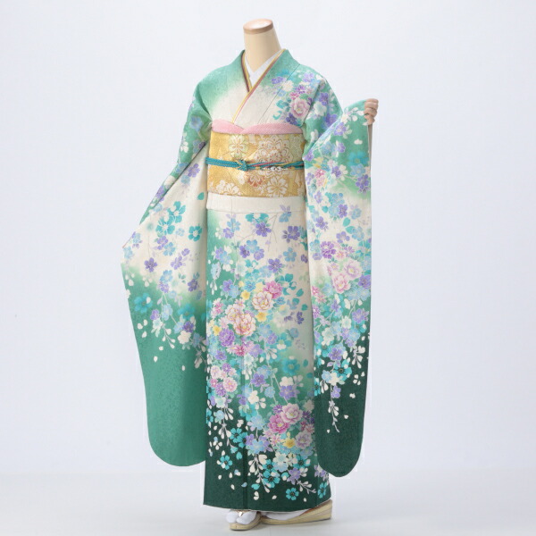 f8022150r2】【レンタル】【成人式】振袖 フルセット Lサイズ 白