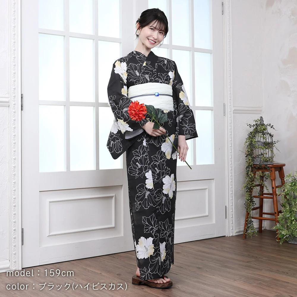 y2312202】浴衣 レディース 兵児帯 2点セット 古典柄 人気の菊