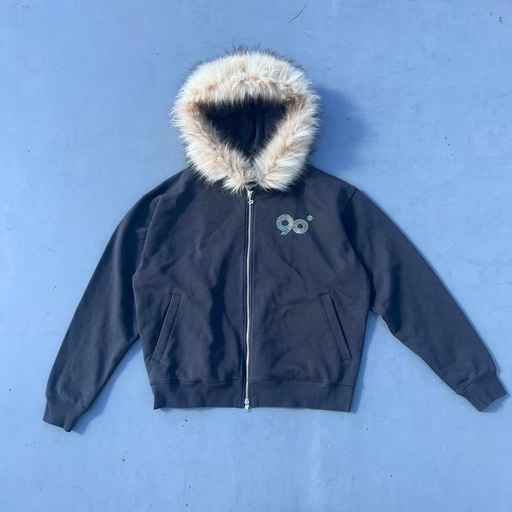 90 Logo Far Zip Hoodie【9090girl】 – YZ