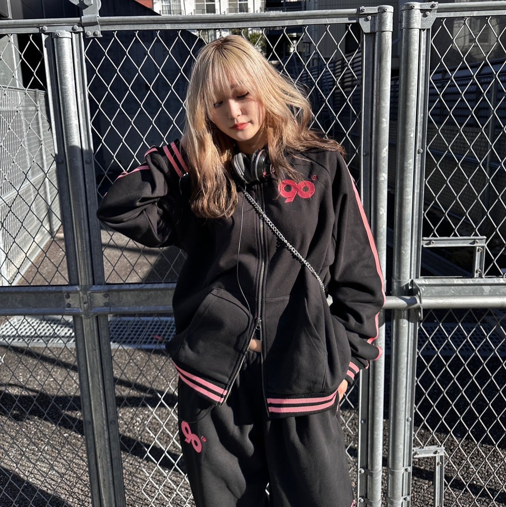 90 Logo Line Zip Hoodie – YZ