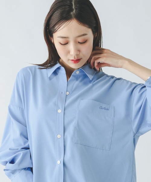 GLOBAL WORK（グローバルワーク） ブラウス シャツ イージーケア刺繍