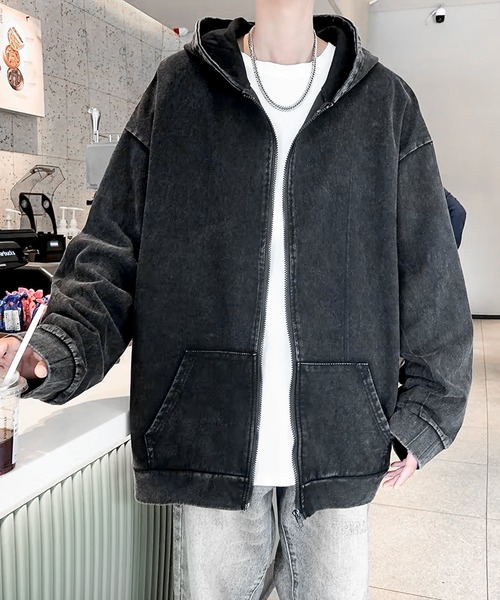 JOHNNY WOLF（ジョニーウルフ） パーカー EULA アシッドウォッシュ