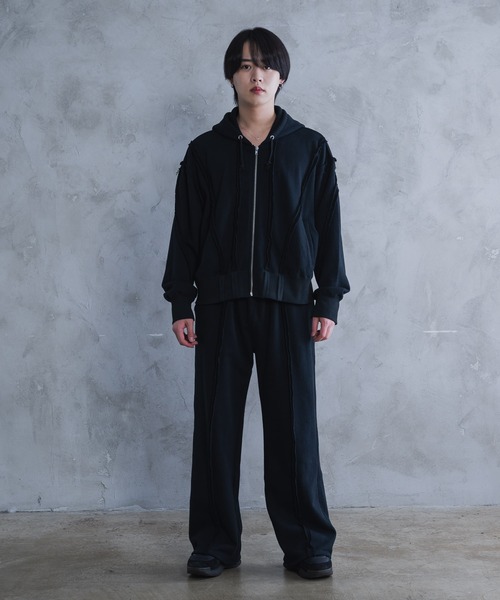 AROUND FLAVA パーカー heavy weight linking zip hoodie