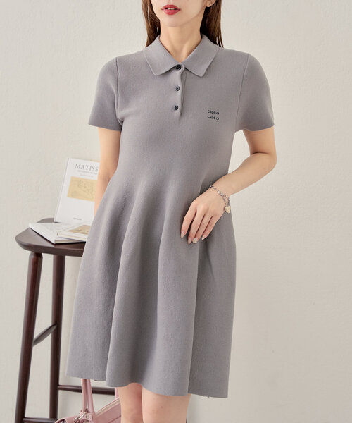 Chico（チコ） ワンピース 胸刺繍ポロミニワンピース : ZOZOTOWN Yahoo