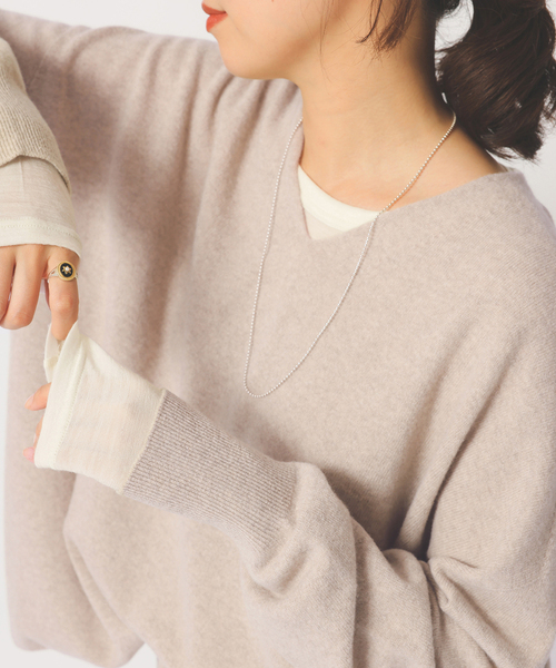 IENA（イエナ） ニット セーター Fine ニュージーウール ニュアンス V