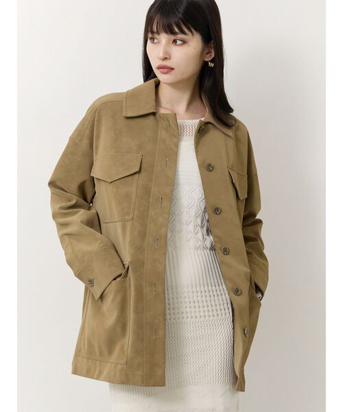 MURUA（ムルーア） コート アウター フェイクスウェードワーク