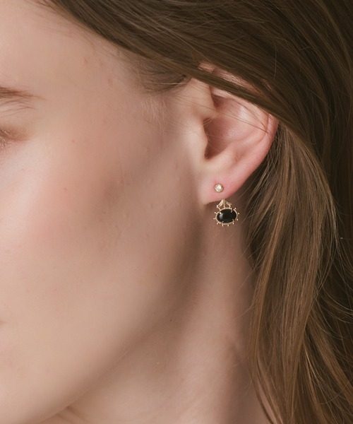 agete（アガット） チャーム K5ジェットピアスチャーム レディース