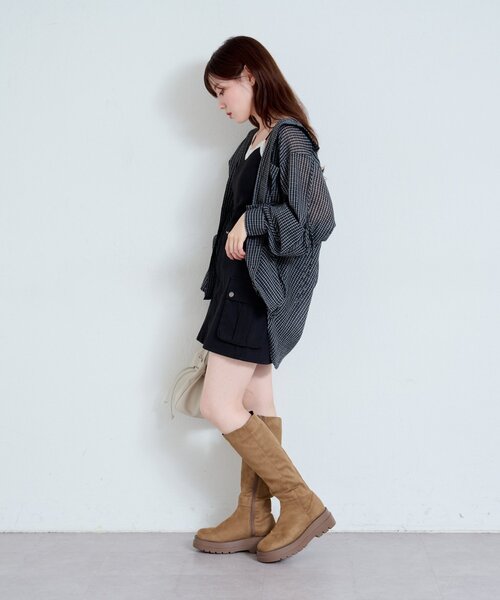 Kastane（カスタネ） ブーツ スエードロングブーツ レディース