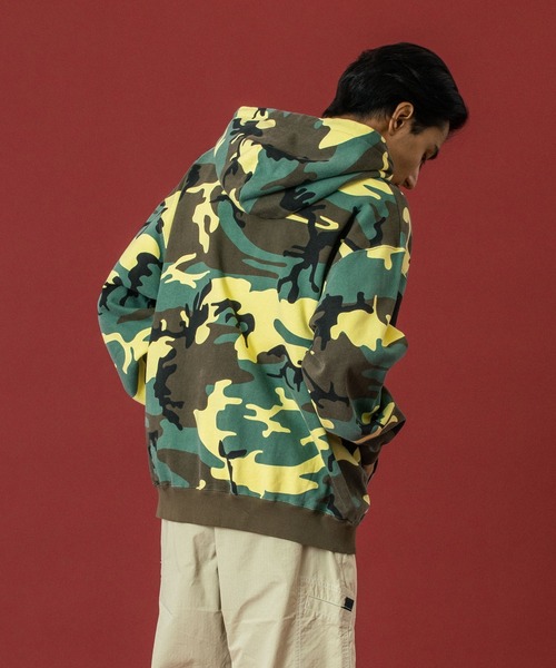 XLARGE（エクストラ ラージ） パーカー CAMO ZIP UP HOODED SWEATSHIRT