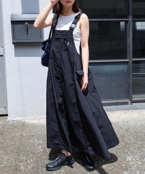 ANME ワンピース 「新色・新サイズ追加」ナイロンジャンパースカート