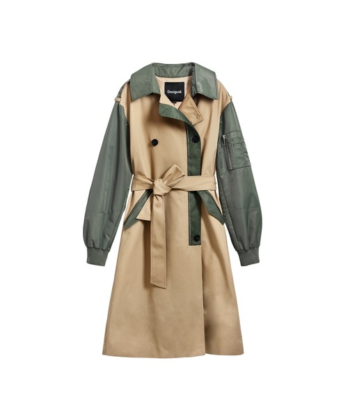 Desigual（デシグアル） トレンチコート コート カラーブロック
