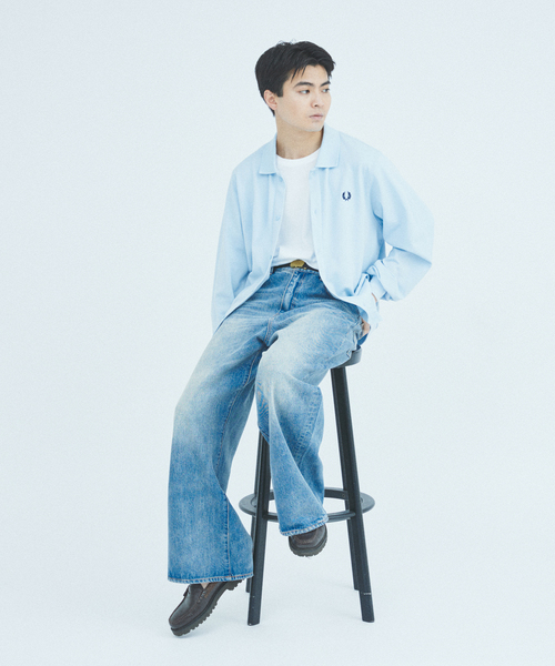 FRED PERRY（フレッドペリー） シャツ 別注 フル ボタン ピケ