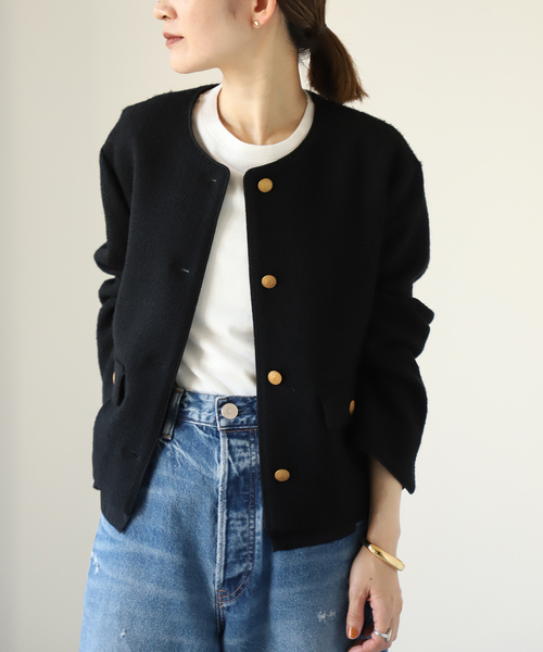 VERMEIL par iena（ヴェルメイユパーイエナ） ジャケット ノーカラー