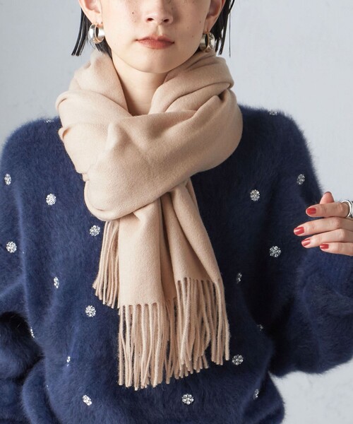 SHIPS（シップス） マフラー ストール ウール カシミヤ ウォッシャブル