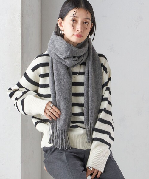 SHIPS（シップス） マフラー ストール ウール カシミヤ ウォッシャブル