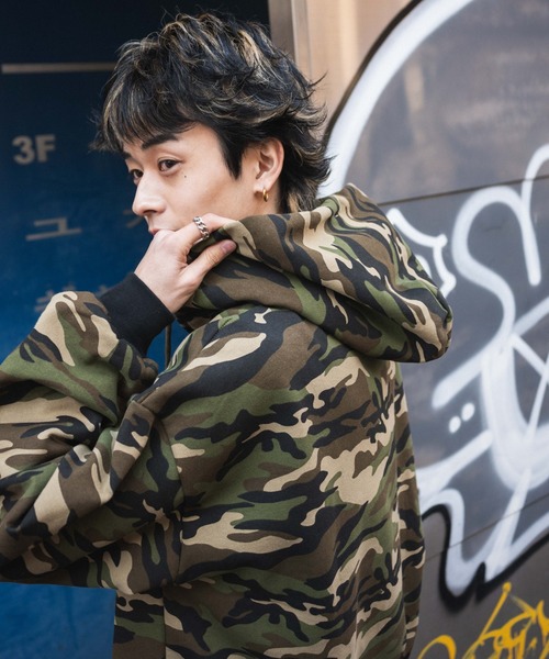 LTR DEPTH パーカー LTR DEPTH/カモフラグラフィックZIPパーカー