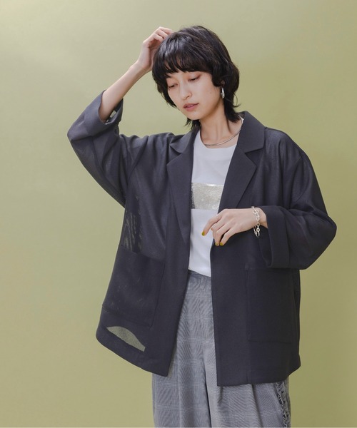 Eimee Law（エイミーロウ） ジャケット テーラードジャケット メッシュ