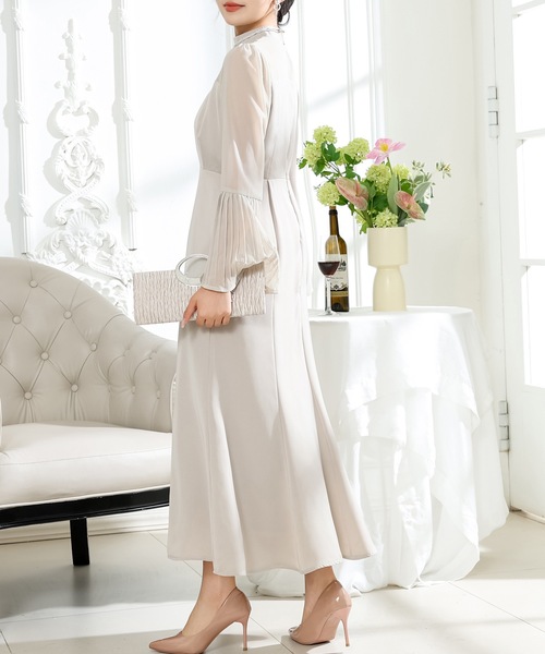 Lace Ladies（レースレディース） ドレス プチハイネック プリーツ