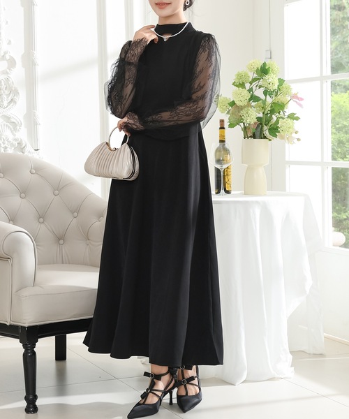 Lace Ladies（レースレディース） ドレス プチハイネック レース