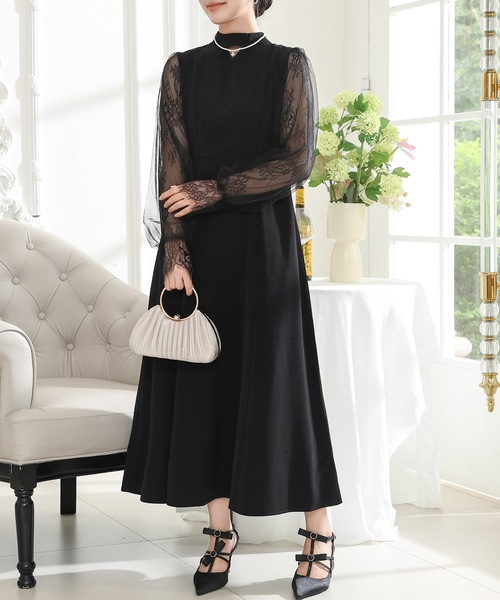 Lace Ladies（レースレディース） ドレス プチハイネック レース