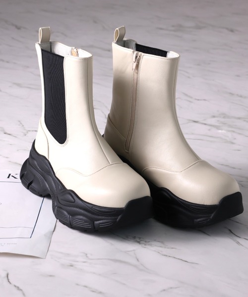 VIVIAN（ヴィヴィアン） ブーツ 厚底サイドゴアスニーカーショート