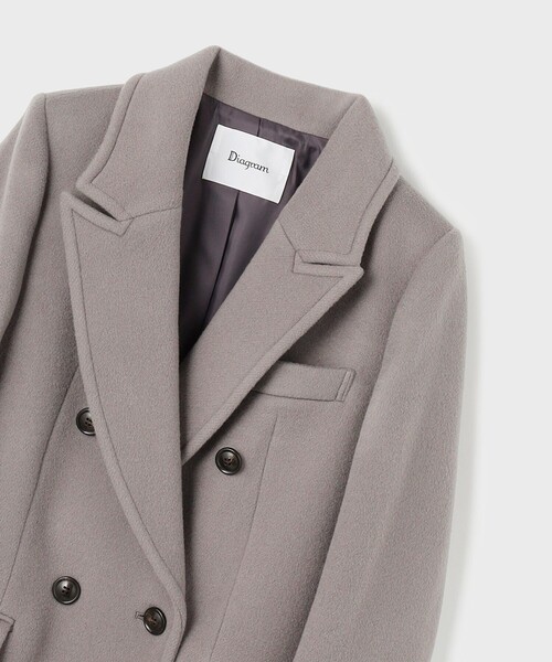 Diagram コート チェスターコート ウールチェスターコート レディース