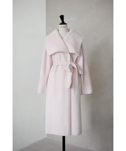 Her lip to ノーカラーコート コート Grace Wrap Coat レディース