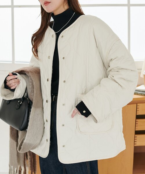 Discoat（ディスコート） コート アウター キルティングリバーシブル