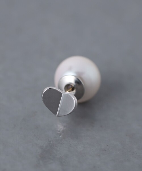 MAYU（マユ） ピアス 「MAYU」ミニハート フェイクパール 片耳ピアス