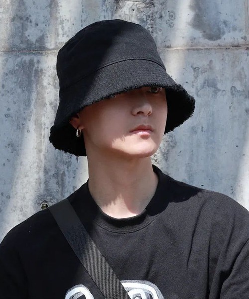 ARCHIVER 帽子 ハット 「Bz」コットンフリンジバケットハット メンズ