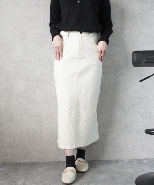 Emma（エマ） デニムスカート (nod)セミタイトデニムロングスカート