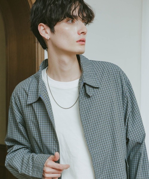 RAGEBLUE（レイジブルー） シャツ CHECK ZIP UP SHIRT JACKET