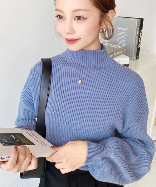 moment+ ニット セーター 「累計販売枚数1万枚突破！」7G ボトルネック