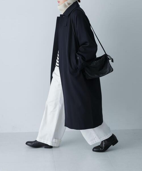 かぐれ コート アウター ウーステッドウールコート レディース