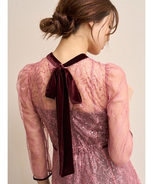 SNIDEL（スナイデル） ドレス スパークルレースドレス : ZOZOTOWN