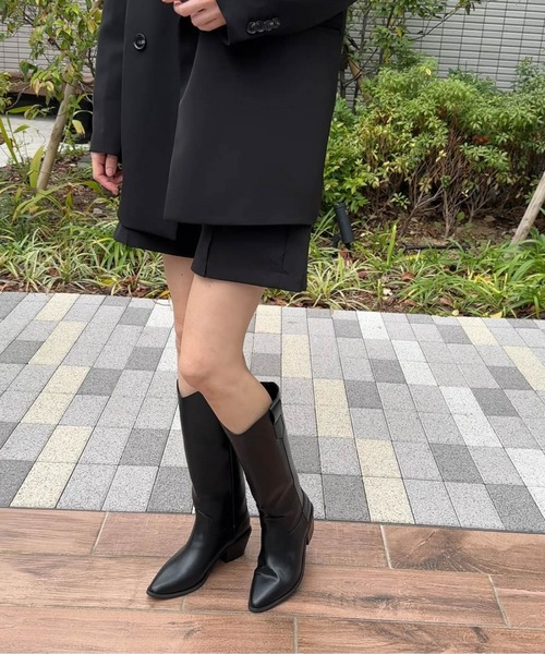 ブーツ ウエスタンロングブーツ レディース : ZOZOTOWN Yahoo!店