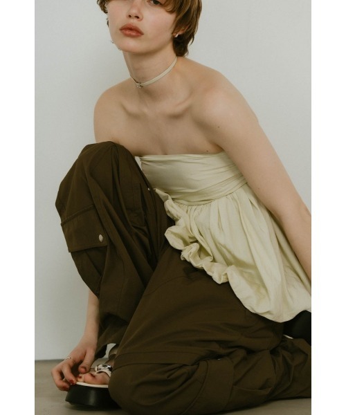 Knuth Marf（クヌースマーフ） ブラウス シャツ 2way peplum tops