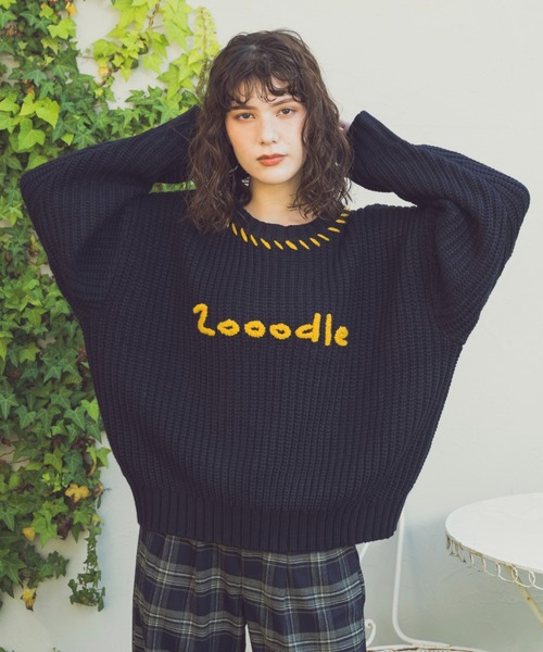 Zooodle セーター ニット Stitch Logo knit - ステッチロゴニット
