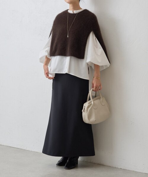 BEARDSLEY（ビアズリー） ニット セーター ファーニットポンチョ