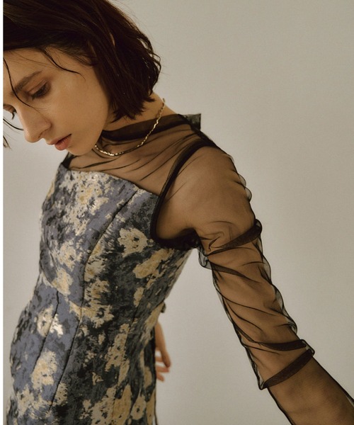 LE'RURE ドレス Meandering Jacquard pencil dress : ZOZOTOWN Yahoo